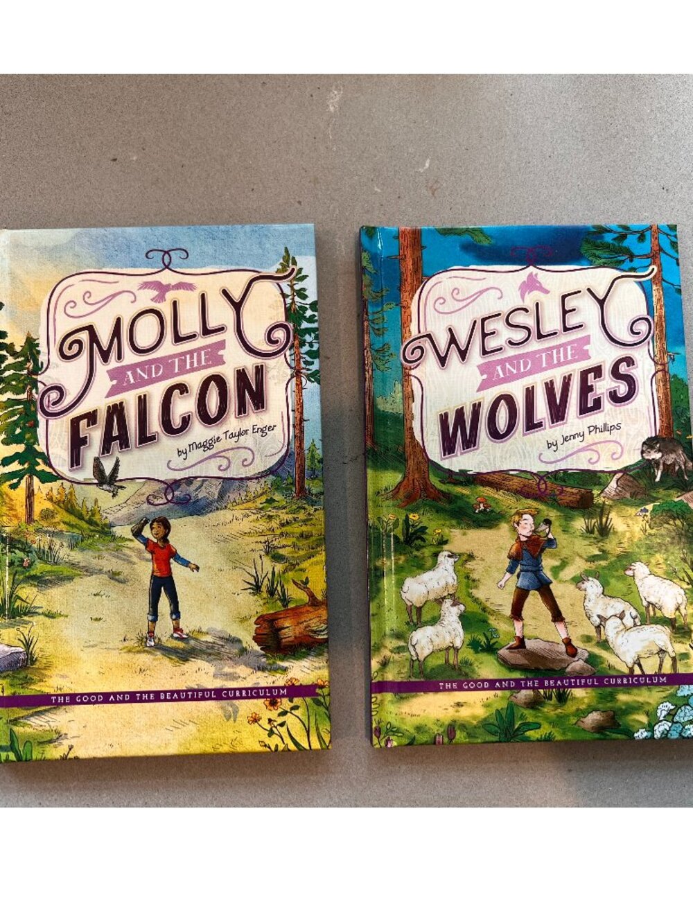 Molly and the Falcon & Wesley and the Wolves - Set of 2 Children’s Books
